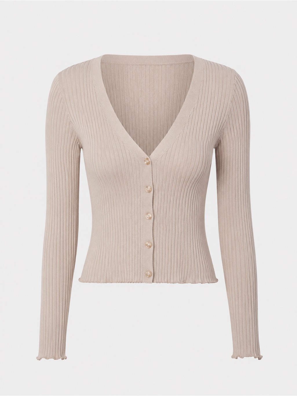 Hem & Thread Nwt Deep V Fitted Cardigan, Small